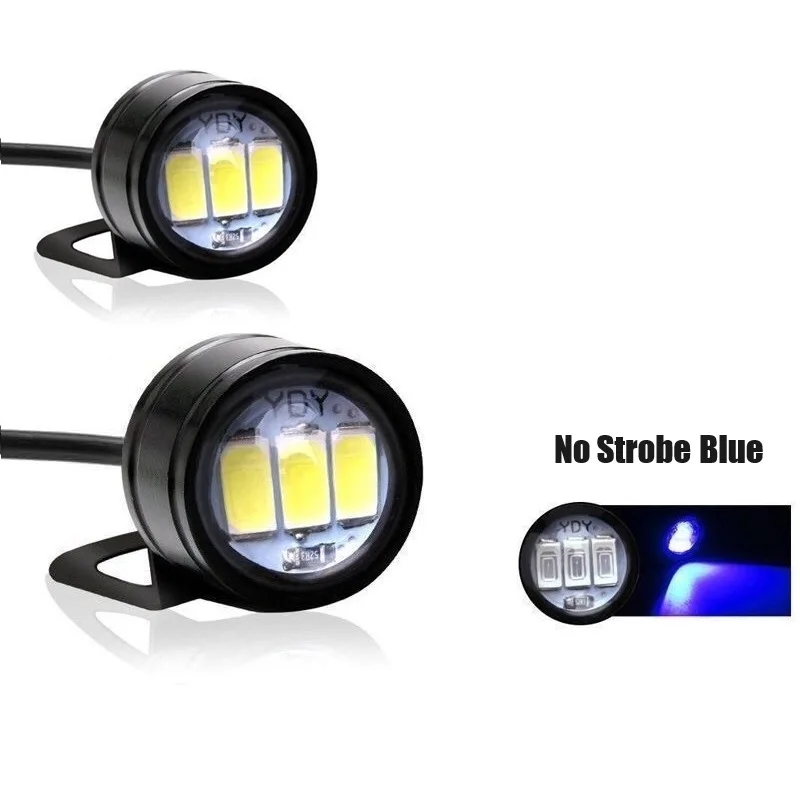 2pcs LED Strobe Motorcycle Light Headlight Fog Lamp High Power 12V Motor Accessories Flashing Eagle Eye Lamp Driving Light