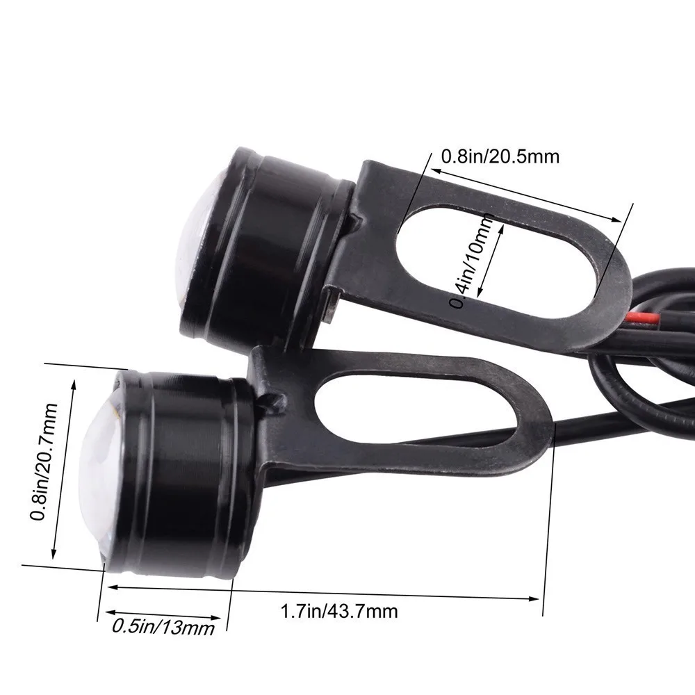 2pcs LED Strobe Motorcycle Light Headlight Fog Lamp High Power 12V Motor Accessories Flashing Eagle Eye Lamp Driving Light