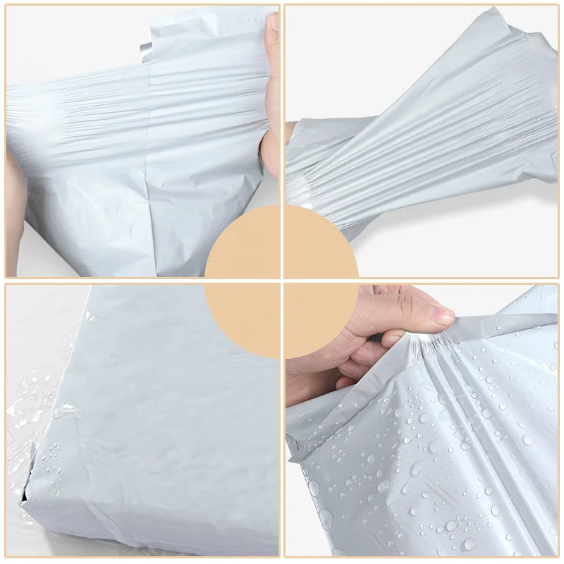 50pcs/Lots White Courier Bag Express Envelope Storage Bags Mail Bag Mailing Bags Self Adhesive Seal Plastic Packaging Pouch