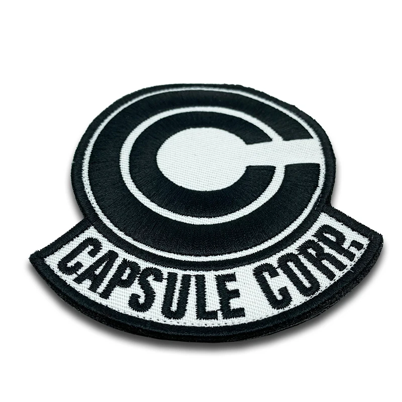 CAPSULE CORP Patches High Quality Embroidered Military Tactics Badge Hook Loop Armband 3D Stick on Jacket Backpack