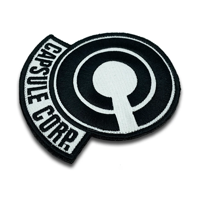 CAPSULE CORP Patches High Quality Embroidered Military Tactics Badge Hook Loop Armband 3D Stick on Jacket Backpack