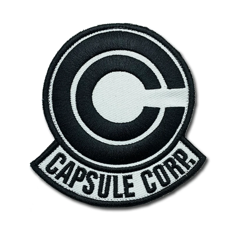 CAPSULE CORP Patches High Quality Embroidered Military Tactics Badge Hook Loop Armband 3D Stick on Jacket Backpack