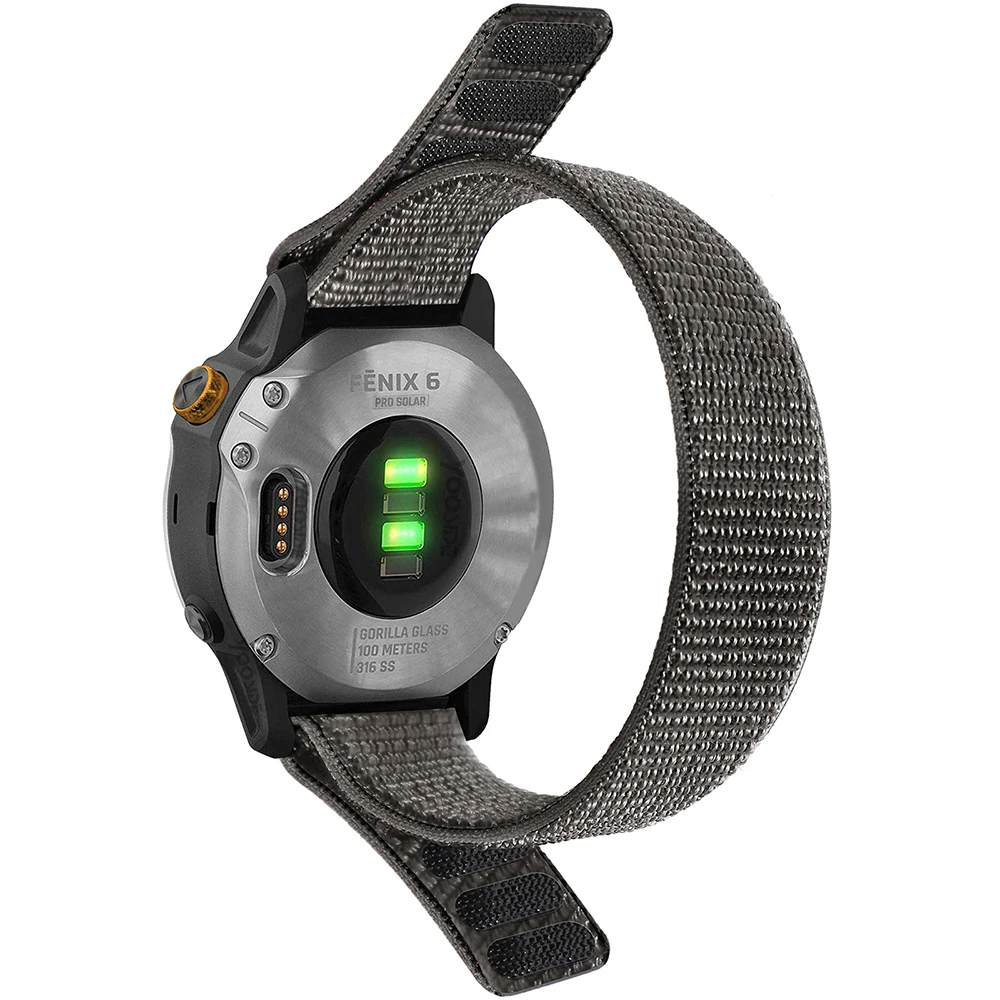20/22/26mm Woven Nylon Strap For Garmin Fenix 6 6S 6X Pro 5 5S Plus 7 7S 7X Replacement Watch Band For Garmin Fenix 8