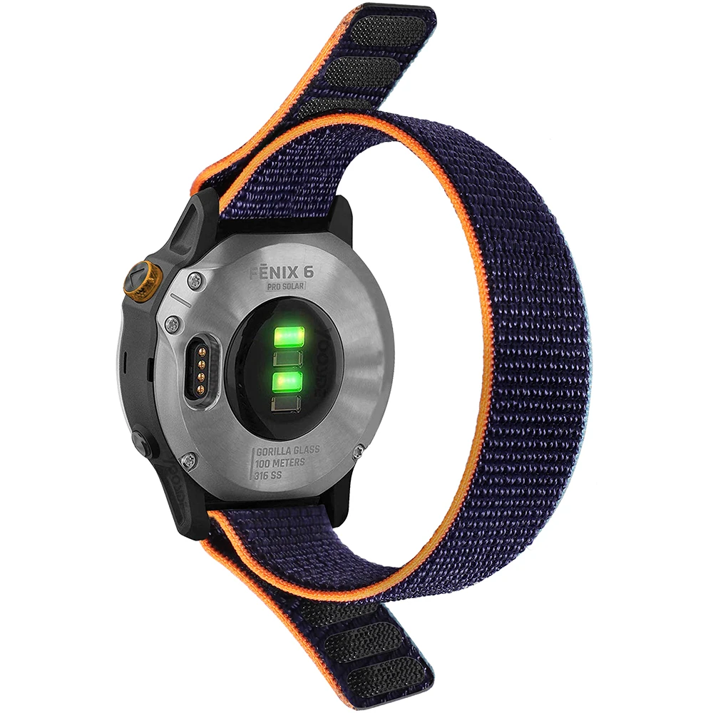 20/22/26mm Woven Nylon Strap For Garmin Fenix 6 6S 6X Pro 5 5S Plus 7 7S 7X Replacement Watch Band For Garmin Fenix 8