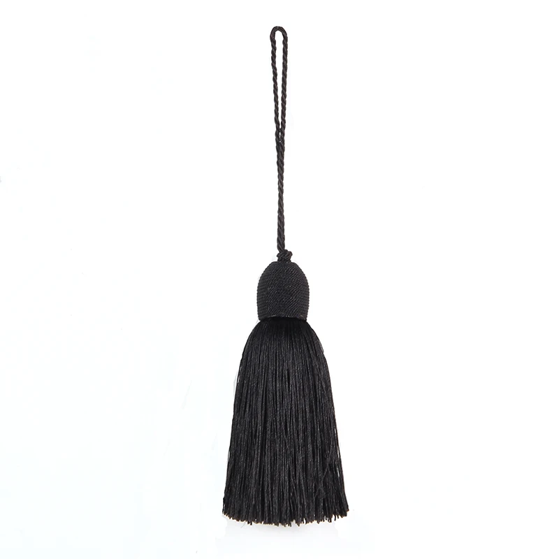 1Pc Silk Tassel Fringe Sewing Hanging Rope Long Tassels DIY Craft Curtains Accessories Trim Ornaments Clothes Sewing Key Tassel