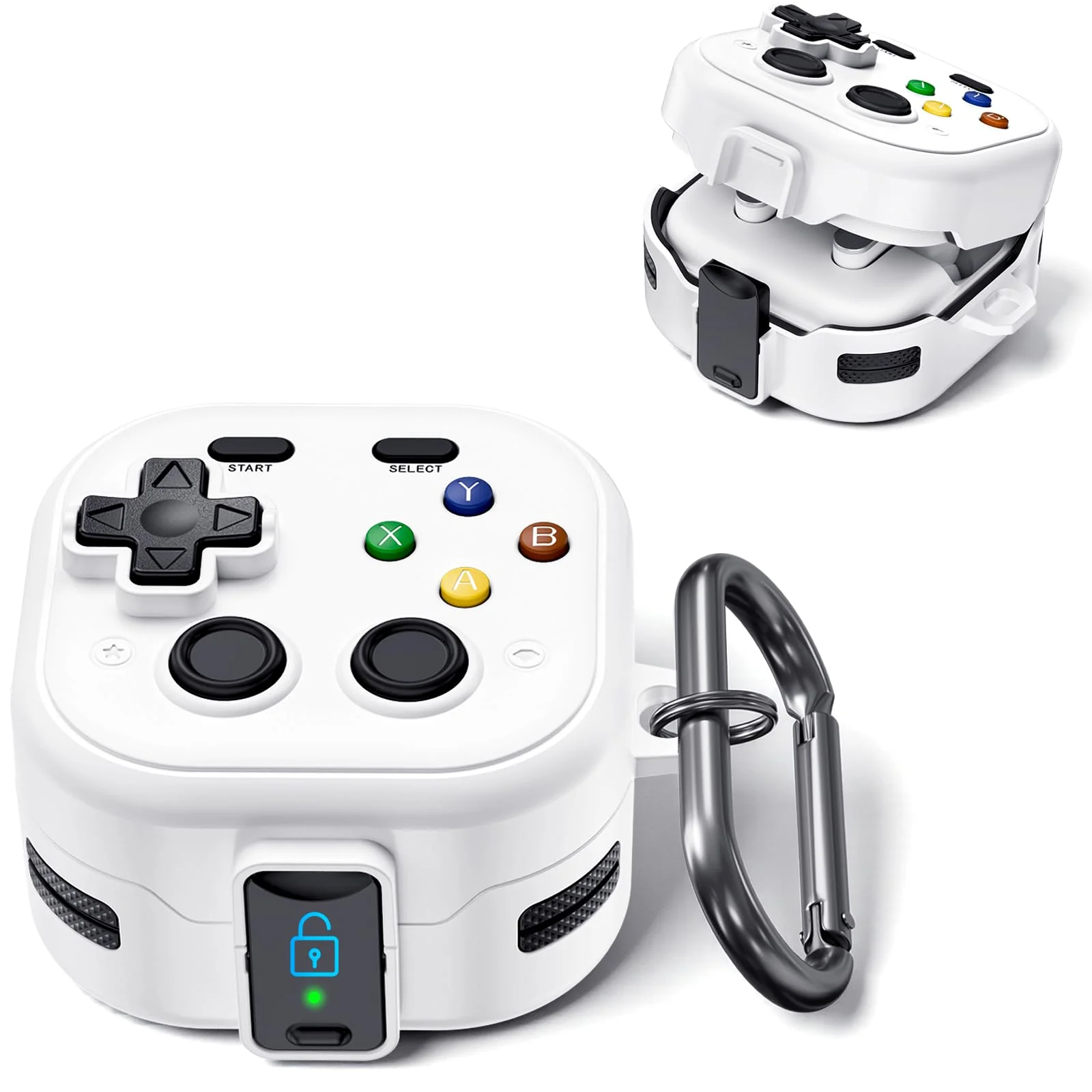(2026) for Samsung Galaxy Buds 4 Pro / Buds 4 Case Secure Lock Funny Game Design for Samsung Galaxy Buds 4 Pro with Cleaning Kit