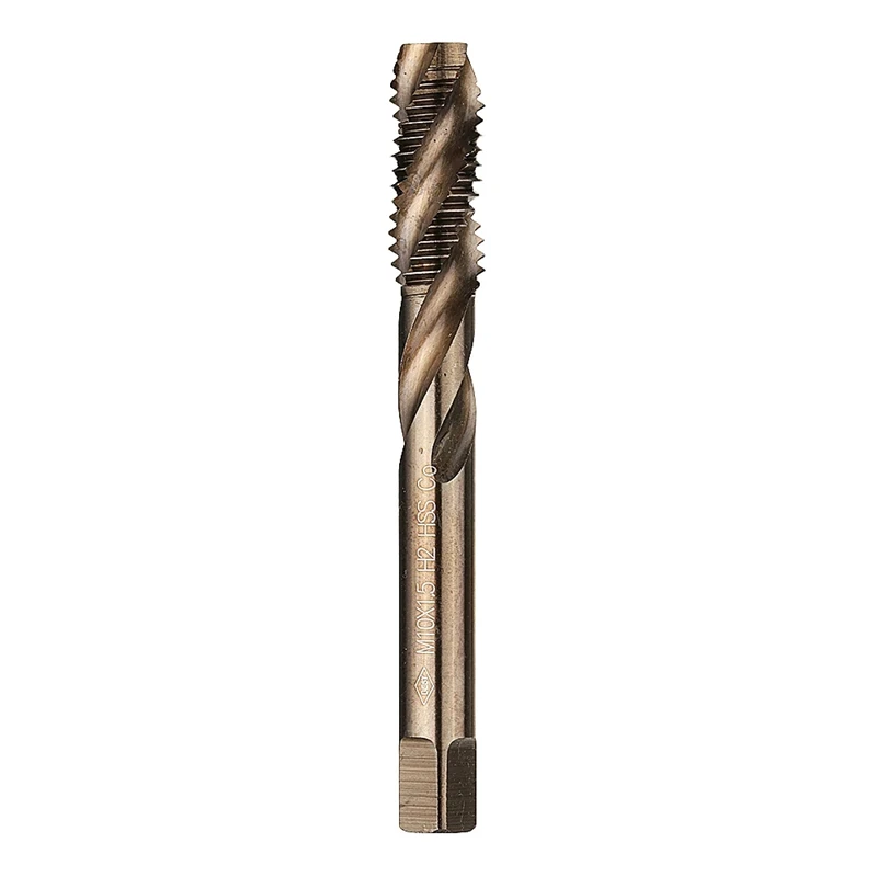 1Pcs M3-M12 HSS-Co Cobalt M35 Machine Sprial Flutes Taps Metric Screw Tap Right Hand Thread Plug Tap Drill