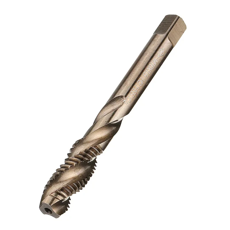 1Pcs M3-M12 HSS-Co Cobalt M35 Machine Sprial Flutes Taps Metric Screw Tap Right Hand Thread Plug Tap Drill
