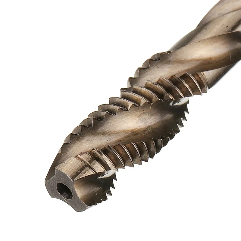 1Pcs M3-M12 HSS-Co Cobalt M35 Machine Sprial Flutes Taps Metric Screw Tap Right Hand Thread Plug Tap Drill