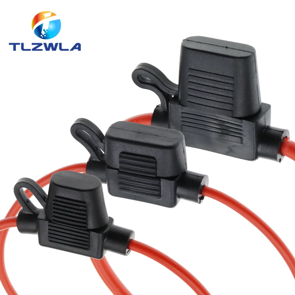 Waterproof 32V Mini Small Medium Auto Fuse Holder 18/1614/12/10AWG And Car Blade Fuse 3A 5A 7.5A 10A 15A 20A Standard/Mini/Micro