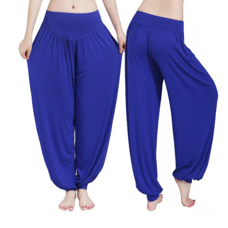 Dance Pants Women's Modal Loose Feet Dancing Wide-Legged Leotards Latin Yoga Practice Long Trousers Soft Modal Home Pants N24