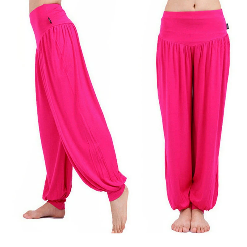 Dance Pants Women's Modal Loose Feet Dancing Wide-Legged Leotards Latin Yoga Practice Long Trousers Soft Modal Home Pants N24
