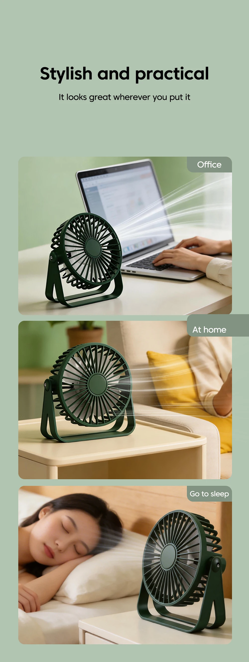 Mini USB Desktop Fan Portable Fan Desktop Office USB Quiet Cooling Fans Suitable For Student Dormitory Summer Home Office