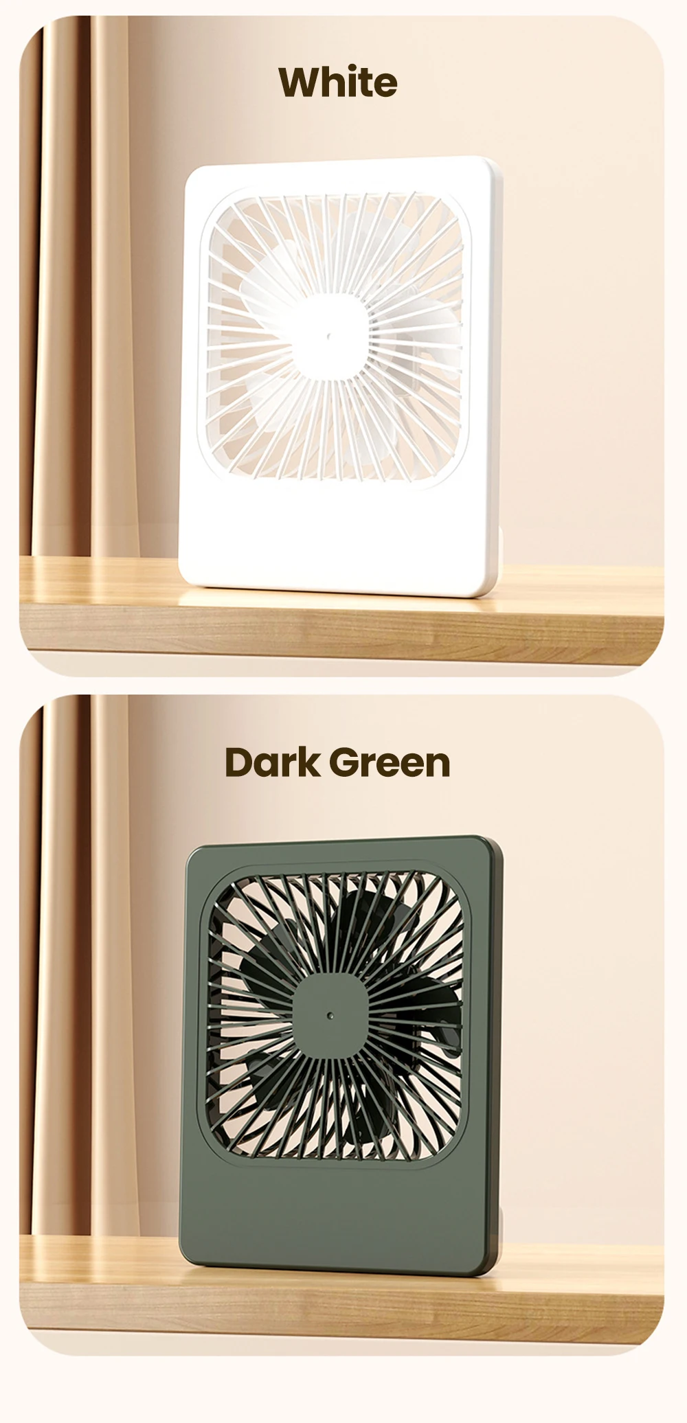 Mini USB Desktop Fan Portable Fan Desktop Office USB Quiet Cooling Fans Suitable For Student Dormitory Summer Home Office