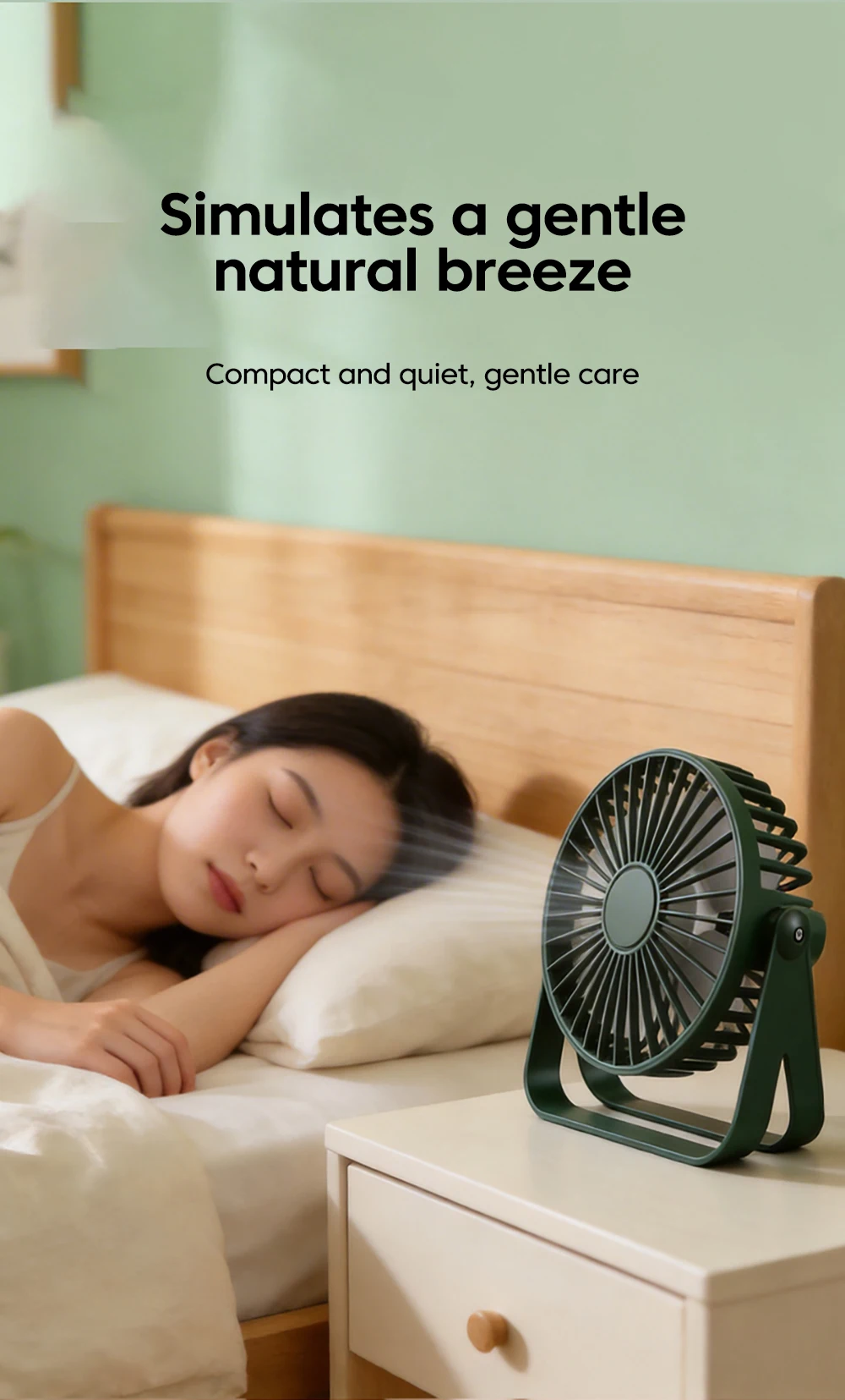 Mini USB Desktop Fan Portable Fan Desktop Office USB Quiet Cooling Fans Suitable For Student Dormitory Summer Home Office