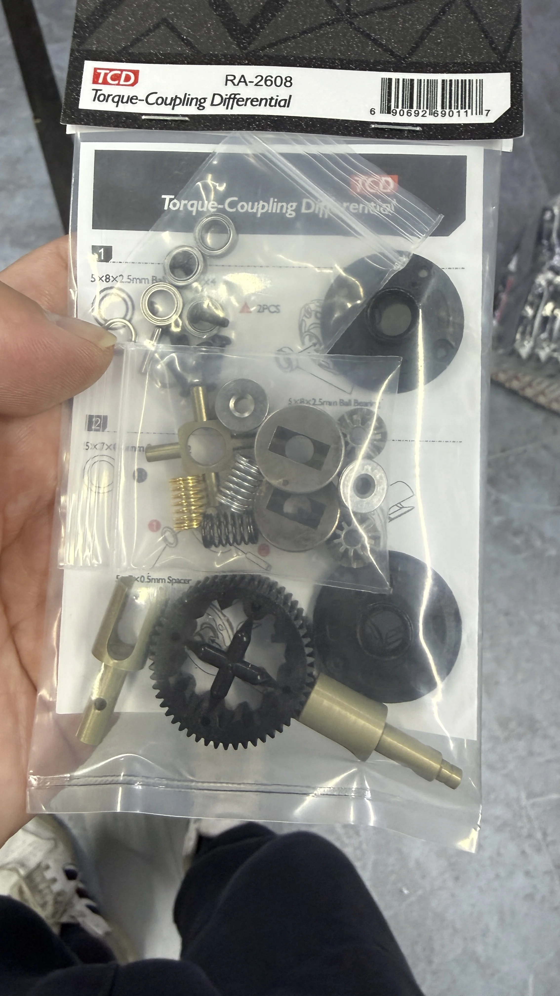 RHINO RACING& TEAM AD TCD RA-2608 Torque Coupling Diff LSD for 1/10 Drift REVED RDX/ YD2 etc.