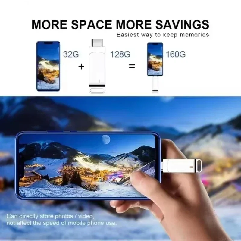 512GB USB 3.2 2 in 1 Flash Drive High Speed Metal Pendrive Waterproof Type C Memory Stick for Phone PC Laptop Data Transfer 2026