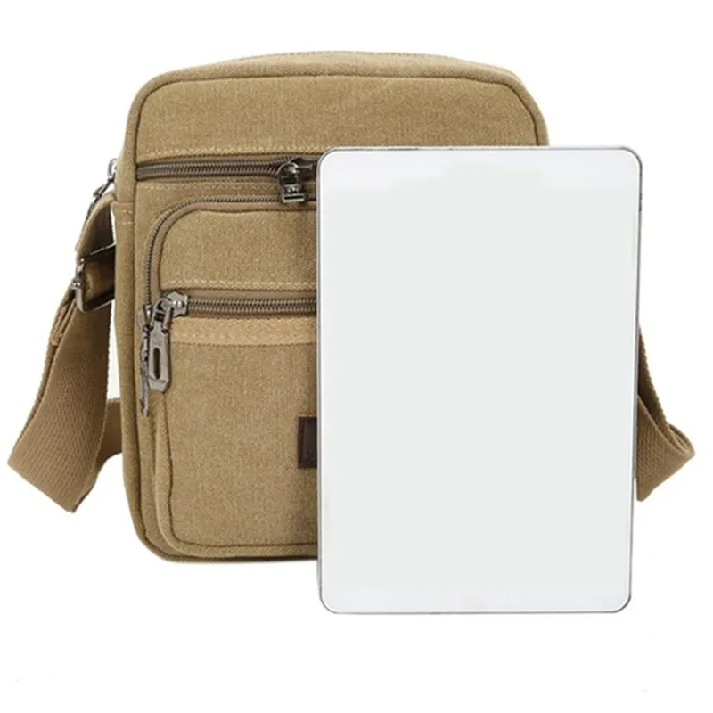 Men's Shoulder Bag Business Leisure Large Capacity Portable Handbag Zipper Multi Layer Waterproof Summer Male's Crossbody Bags