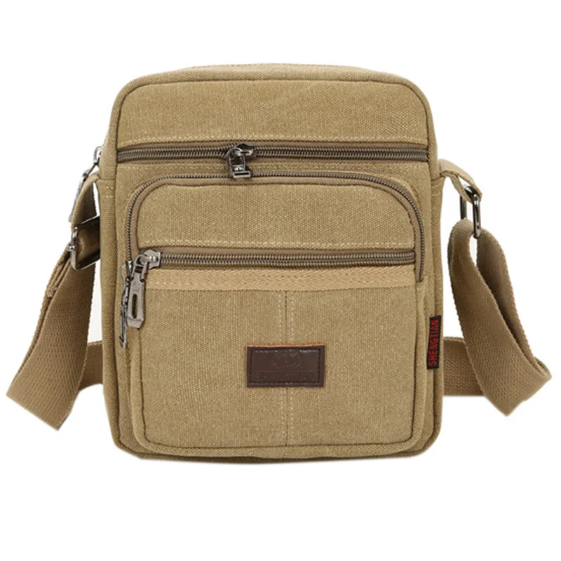 Men's Shoulder Bag Business Leisure Large Capacity Portable Handbag Zipper Multi Layer Waterproof Summer Male's Crossbody Bags
