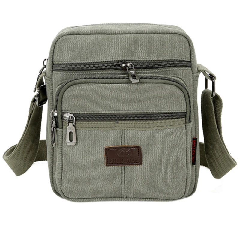 Men's Shoulder Bag Business Leisure Large Capacity Portable Handbag Zipper Multi Layer Waterproof Summer Male's Crossbody Bags