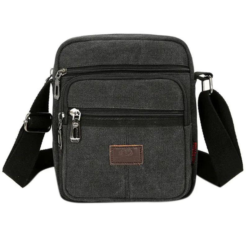 Men's Shoulder Bag Business Leisure Large Capacity Portable Handbag Zipper Multi Layer Waterproof Summer Male's Crossbody Bags