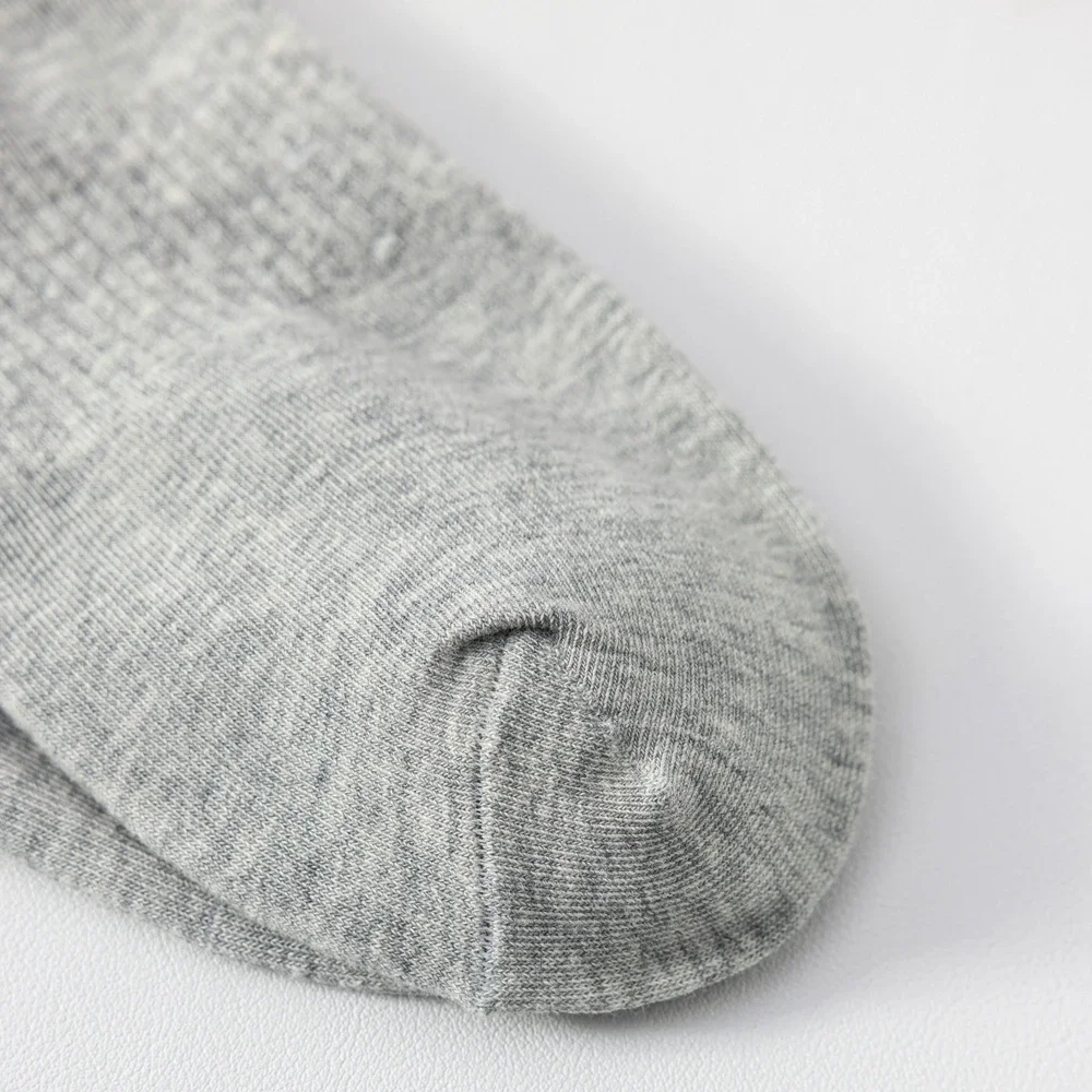 6 Pairs Plus Size EUR45-50 Men Socks High Quality Cotton Ankle Socks Black White Grey Crew Socks Sports