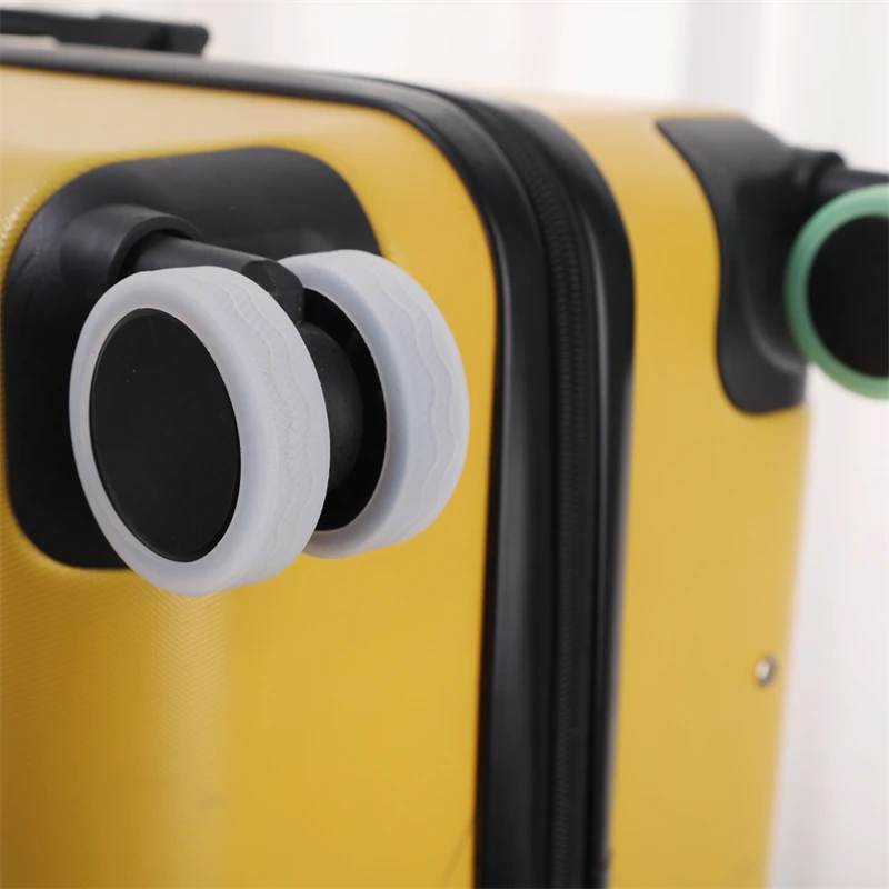 4-20Pcs Luminous Luggage Wheels Protector Silicone Noise Wheels Guard Cover Luggage Accessories Suitcase Wheels Protection Cover