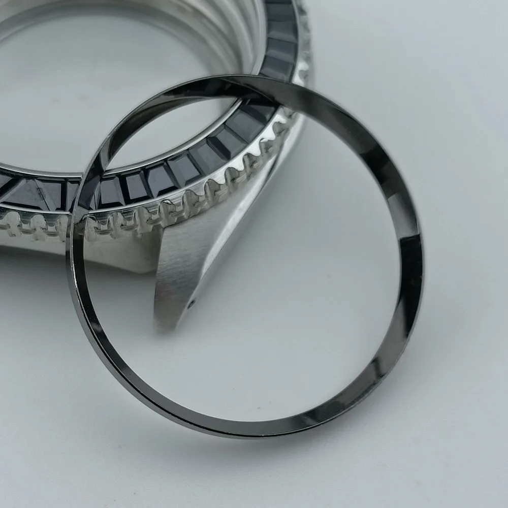 Mod Watch Copper Chapter Ring with NH35 Case Replacement Hard Plastic/Polished Inner Ring Size 30.3 * 27.3mm Watch Accessories