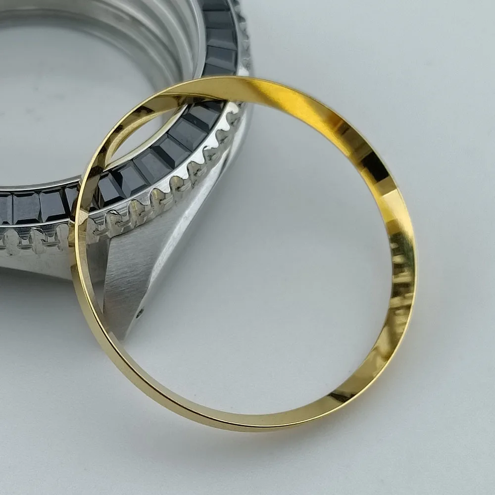 Mod Watch Copper Chapter Ring with NH35 Case Replacement Hard Plastic/Polished Inner Ring Size 30.3 * 27.3mm Watch Accessories