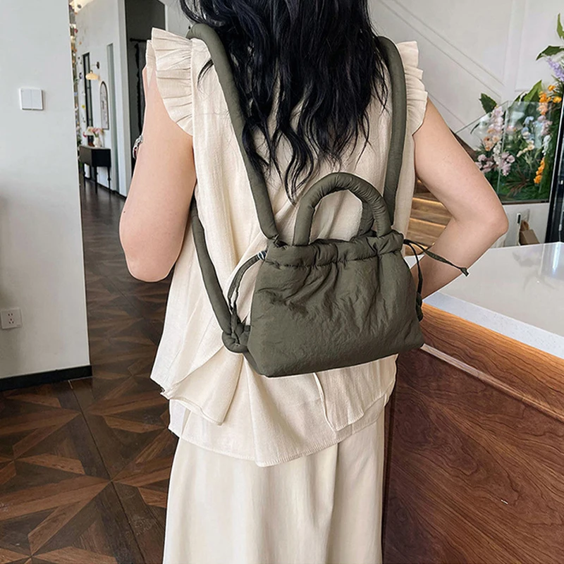 NamcheBarwa Puffer Tote Bag Designer Padded Women Shoulder Bags Nylon Down Cotton Crossbody Bag Mini Lady Handbags 2026 Trend