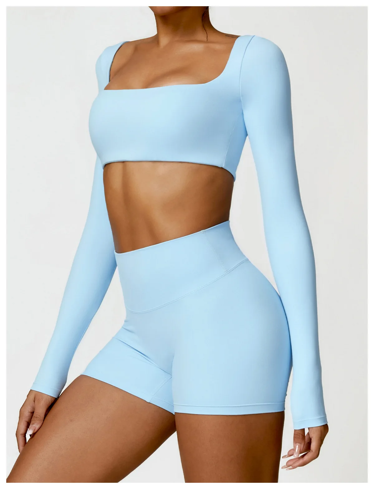 New Summer Sports Women Outdoor Running Gym Fitness Wear T-shirt Long sleeved Yoga Shirt Gym Push Up Workout Single Piece Top