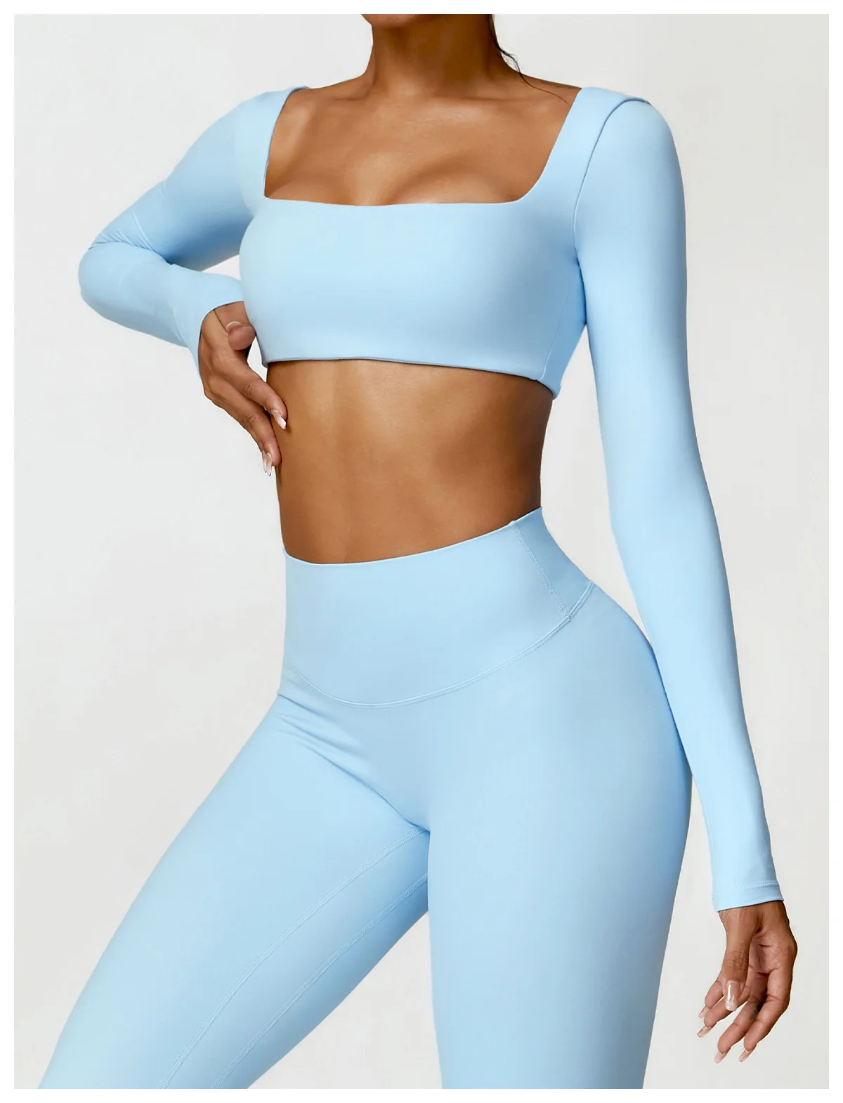 New Summer Sports Women Outdoor Running Gym Fitness Wear T-shirt Long sleeved Yoga Shirt Gym Push Up Workout Single Piece Top