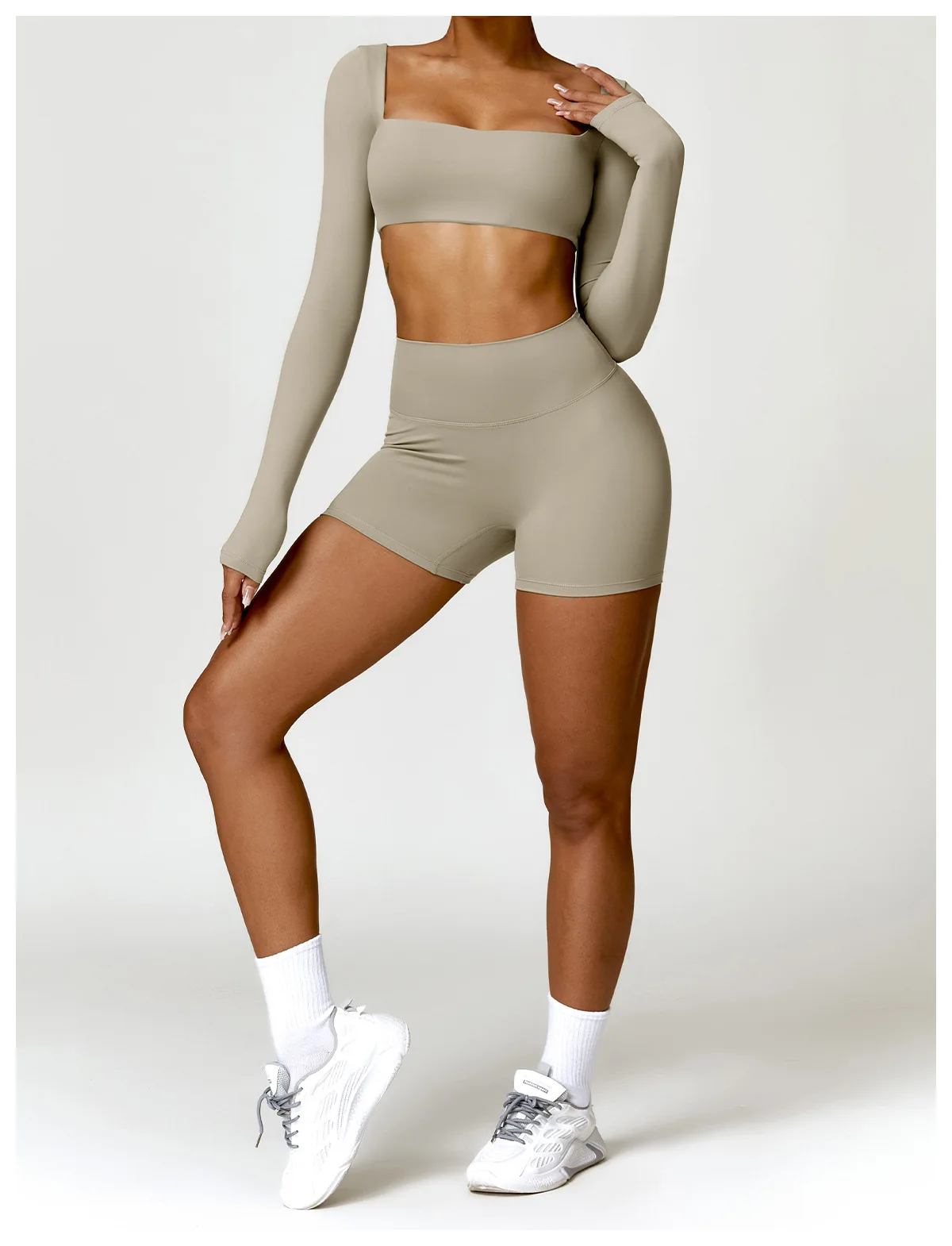New Summer Sports Women Outdoor Running Gym Fitness Wear T-shirt Long sleeved Yoga Shirt Gym Push Up Workout Single Piece Top