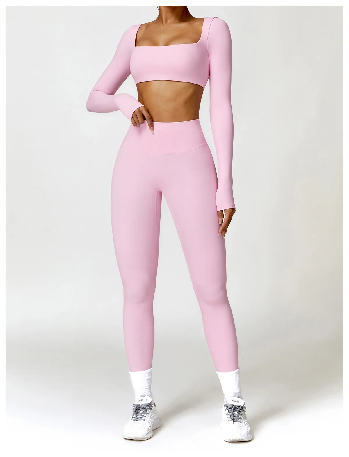 New Summer Sports Women Outdoor Running Gym Fitness Wear T-shirt Long sleeved Yoga Shirt Gym Push Up Workout Single Piece Top