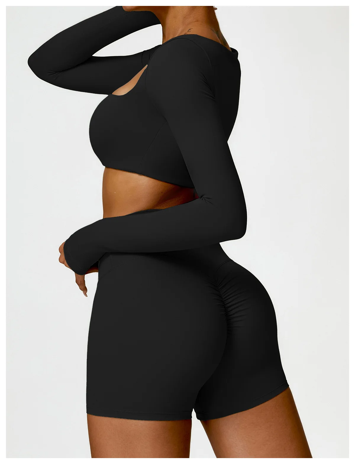 New Summer Sports Women Outdoor Running Gym Fitness Wear T-shirt Long sleeved Yoga Shirt Gym Push Up Workout Single Piece Top