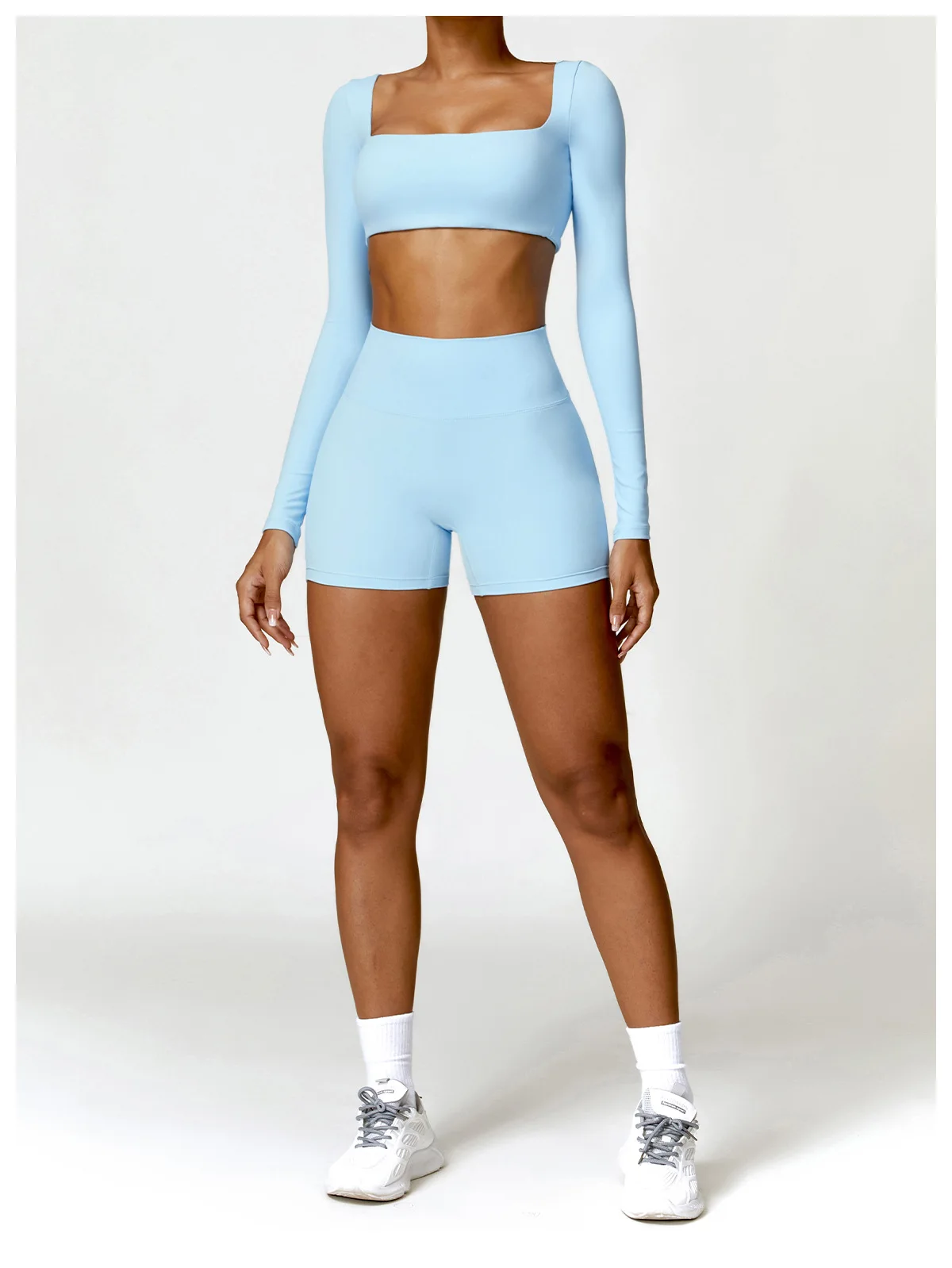 New Summer Sports Women Outdoor Running Gym Fitness Wear T-shirt Long sleeved Yoga Shirt Gym Push Up Workout Single Piece Top