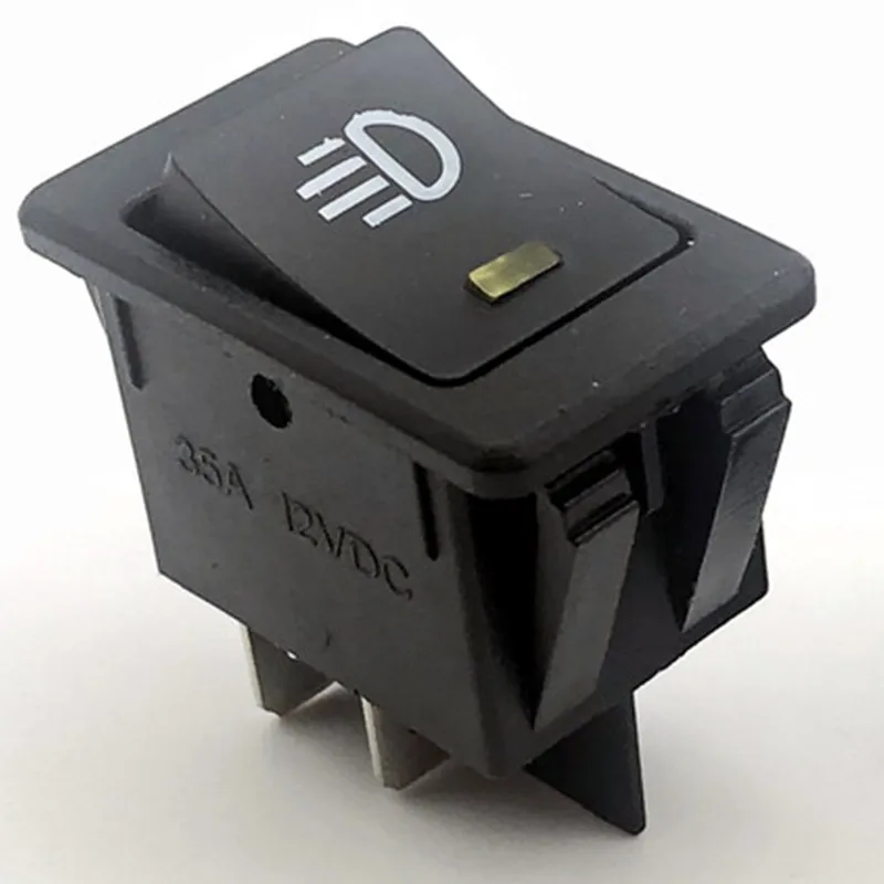 1 PCS,Car Fog Lights,Rocker Switch,ON-OFF,4Pin,2 Position,Electrical Equipment With Lighting Power,35A Lndicator Light 12V DC