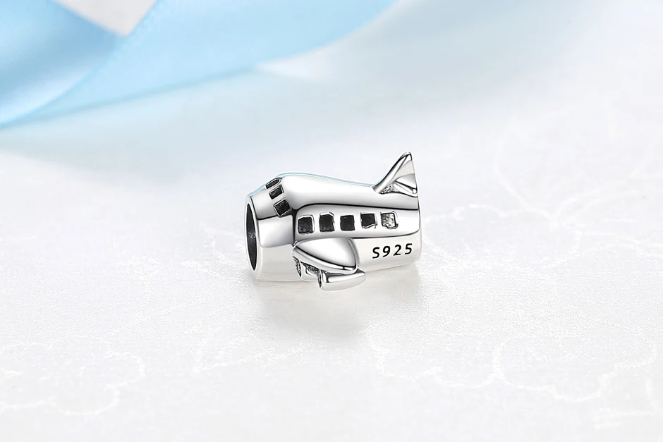 Original 925 Sterling Silver Charms Camera Suitcase London Bus Pendant Beads Fit Bracelets Necklaces Jewelry For Women