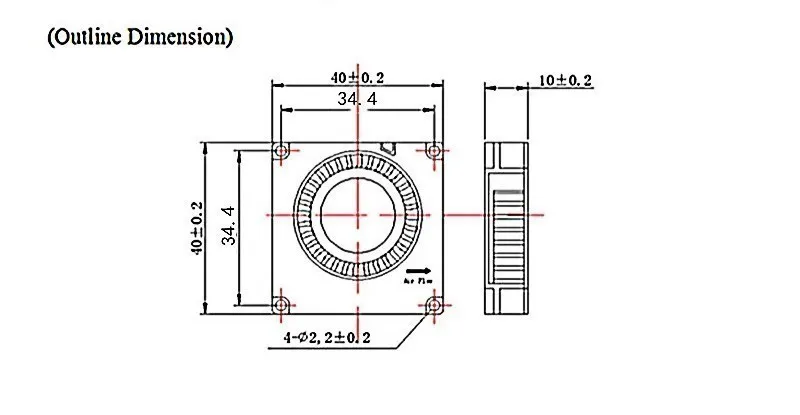 1pcs Cooling Fan 3010 4010 5010 Mm With 2Pin Dupont Wire Cooler Wire DC 5V 12V 24V Multiple Options 3D Printer
