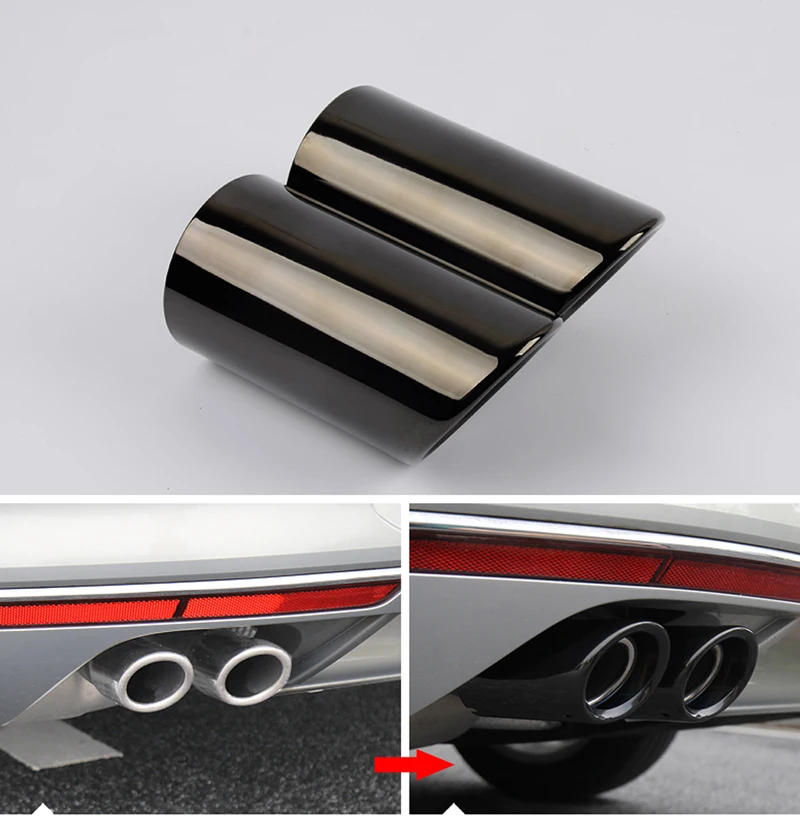 Stainless Steel Car Exhaust Muffler TailPipes For New Sagitar New Lavida, New Bora Golf Tiguan Scirocco 1.4T Special TailPipes