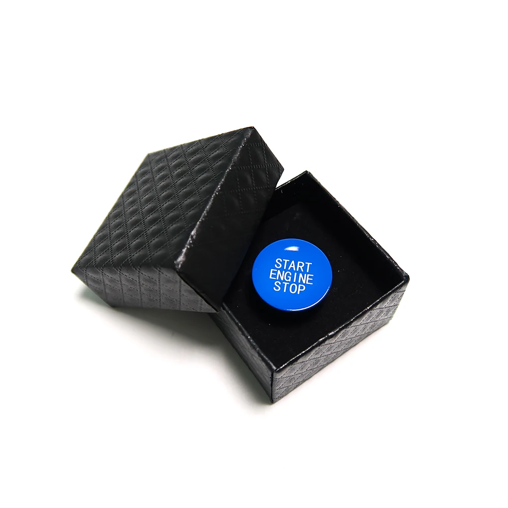 Red & Blue Engine Start Stop Button Trim For BMW 3 Series G20 X5 G05 X6 G06 X7 G07 G14 Car Interior Decoration Accessories