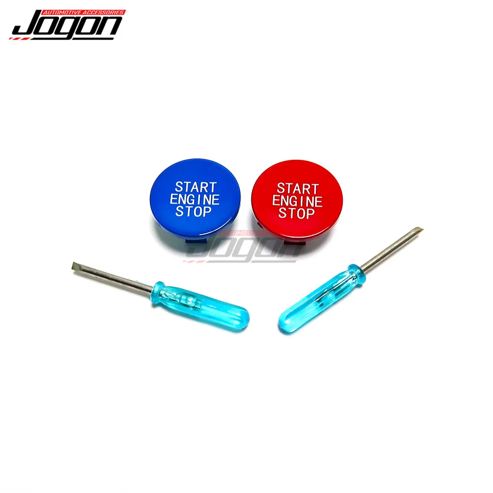 Red & Blue Engine Start Stop Button Trim For BMW 3 Series G20 X5 G05 X6 G06 X7 G07 G14 Car Interior Decoration Accessories