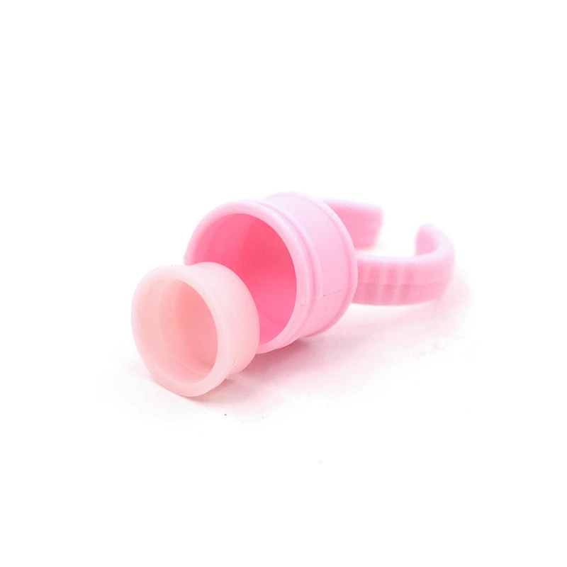 100Pcs False Eyelashes Blooming Cups Planting Grafting Rapid Bloom Sun Flower Glue Cup Fan Eyelash Extension Makeup Tools