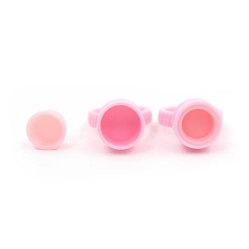 100Pcs False Eyelashes Blooming Cups Planting Grafting Rapid Bloom Sun Flower Glue Cup Fan Eyelash Extension Makeup Tools