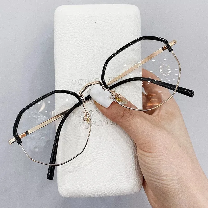 2021 New Anti-blue Myopia Glasses Women&Men Big Oversized Glasses Frame Nearsighted Prescription Glasses -1.0,-1.5,-2.0 To -6.0