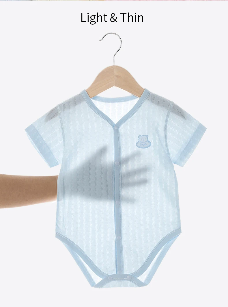 Bodysuit for Newborns Baby Clothes Sleepwear Summer Thin Baby Romper Overalls Jumpsuits Baby Romper Infants SolidClimb