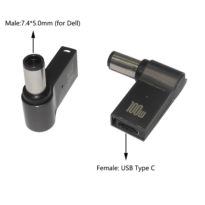 ​100W USB Type C Fast Charging Adapter Plug Connector Universal USB C Laptop Charger Converter for Dell Asus Hp Acer Lenovo