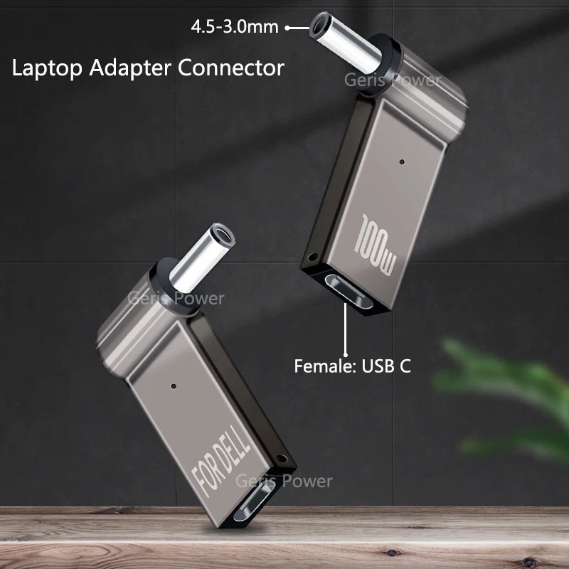 ​100W USB Type C Fast Charging Adapter Plug Connector Universal USB C Laptop Charger Converter for Dell Asus Hp Acer Lenovo
