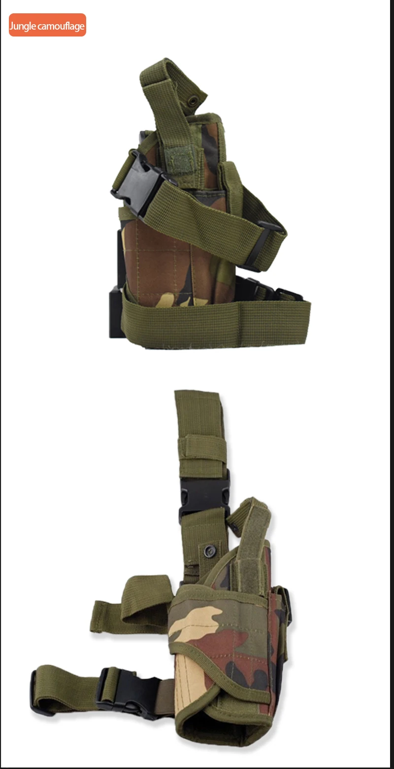 Tactical Leg Holster Airsoft Hunting Pistol Holster Pouch Adjustable Strap Nylon Gun Holster For Universal Gun