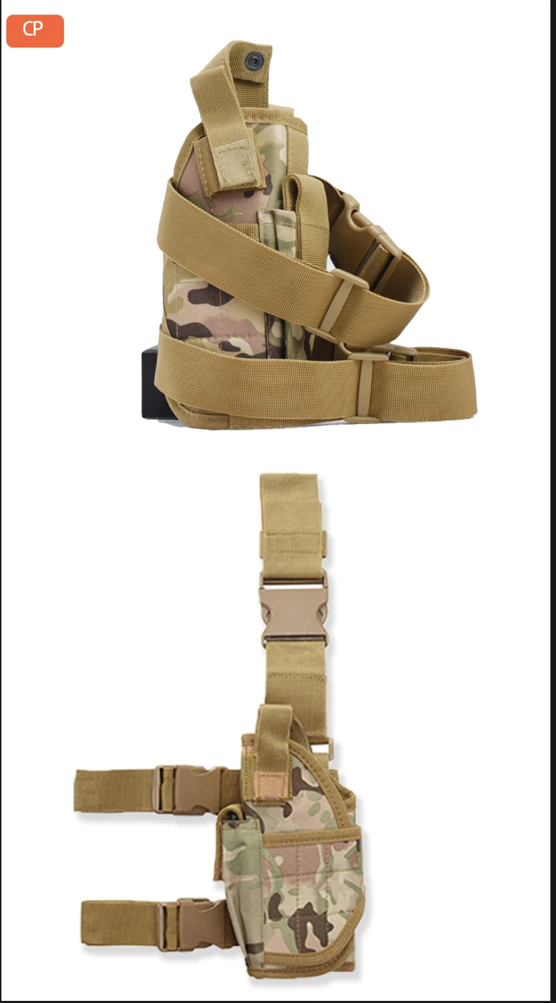 Tactical Leg Holster Airsoft Hunting Pistol Holster Pouch Adjustable Strap Nylon Gun Holster For Universal Gun